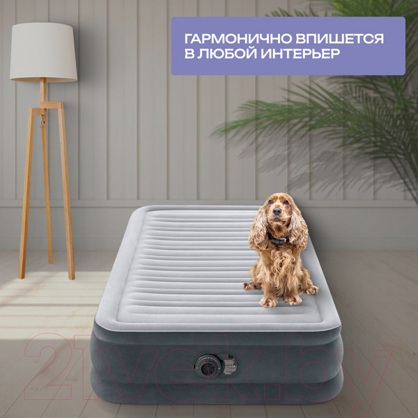 Изображение товара Надувная кровать Intex Twin Dura-Beam Comfort-Plush 67766NP (33x99x191)