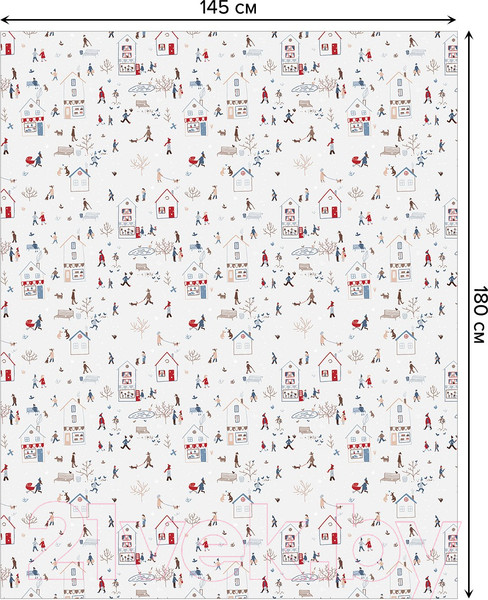 Изображение товара Скатерть JoyArty Зимняя прогулка / tc_201512 (180x145)