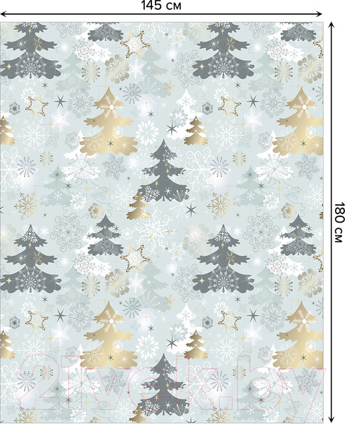 Изображение товара Скатерть JoyArty Праздничные ели / tc_20281 (180x145)