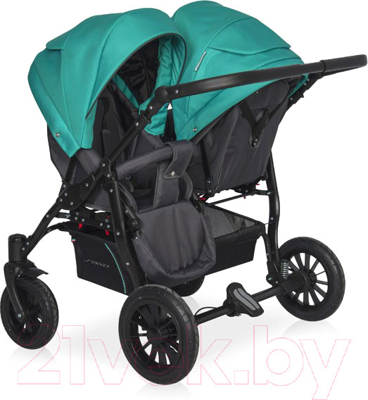 Изображение товара Детская универсальная коляска Riko Basic Saxo 2 в 1 (01/бирюзовый/черный)