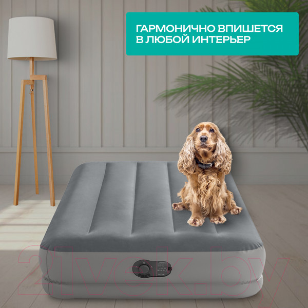 Изображение товара Надувная кровать Intex Twin Dura-Beam Prestige Airbed W 64112 (191x99x30, насос)