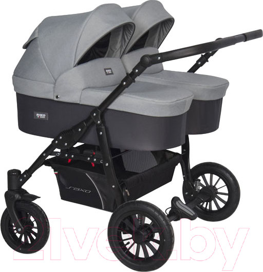 Изображение товара Детская универсальная коляска Riko Basic Saxo 2 в 1 (02/серый/черный)