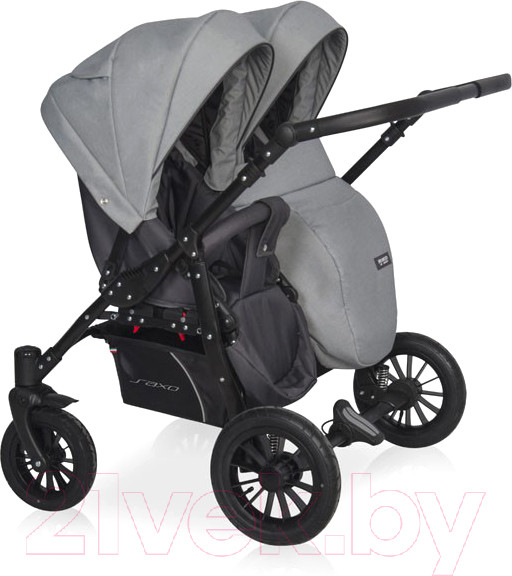 Изображение товара Детская универсальная коляска Riko Basic Saxo 2 в 1 (02/серый/черный)