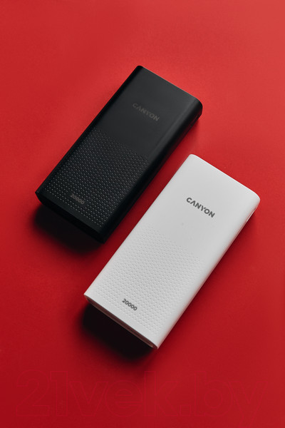 Изображение товара Портативное зарядное устройство Canyon PB-2001 / CNE-CPB2001W