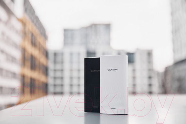 Изображение товара Портативное зарядное устройство Canyon PB-2001 / CNE-CPB2001W