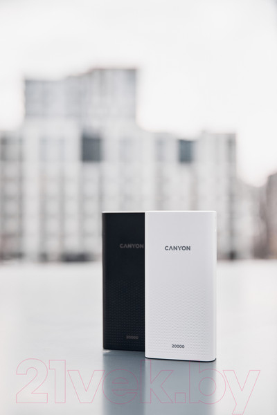 Изображение товара Портативное зарядное устройство Canyon PB-2001 / CNE-CPB2001W