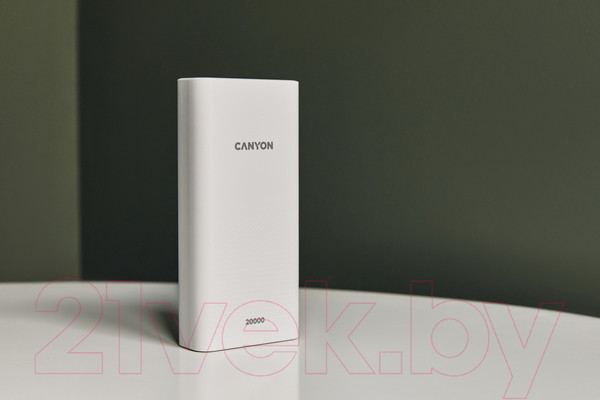 Изображение товара Портативное зарядное устройство Canyon PB-2001 / CNE-CPB2001W