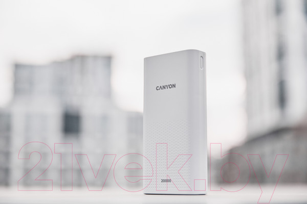 Изображение товара Портативное зарядное устройство Canyon PB-2001 / CNE-CPB2001W