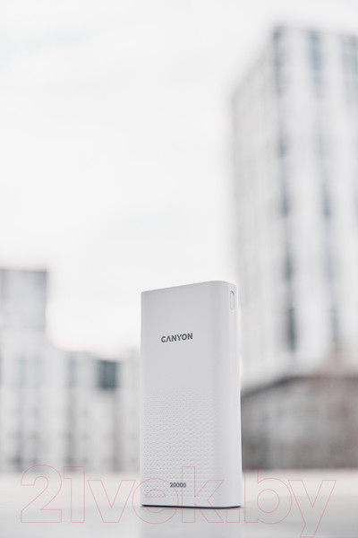 Изображение товара Портативное зарядное устройство Canyon PB-2001 / CNE-CPB2001W