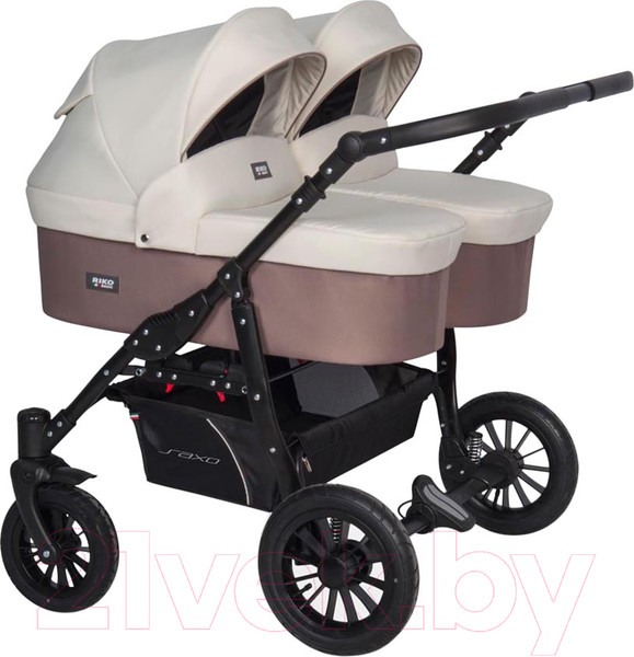 Изображение товара Детская универсальная коляска Riko Basic Saxo 2 в 1 (03/бежевый/коричневый)