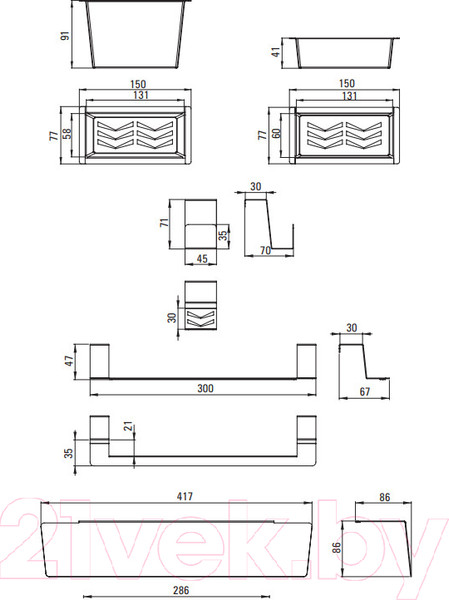 Изображение товара Набор аксессуаров для мойки Deante ZZMK011O