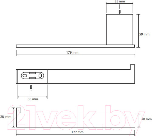 Изображение товара Держатель для туалетной бумаги Bemeta 135012022L