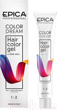 Изображение товара Гель-краска для волос Epica Professional Colordream 8.11 (100мл, светло-русый пепельный интенсивный)
