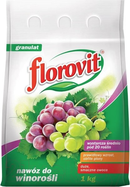 Изображение товара Удобрение Florovit Для винограда гранулированное (1кг, мешок)