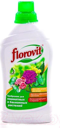 Изображение товара Удобрение Florovit Для комнатных и балконных цветов (1кг, жидкое)