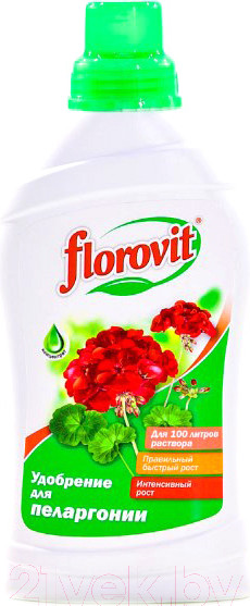 Изображение товара Удобрение Florovit Для пеларгонии (1кг, жидкое)