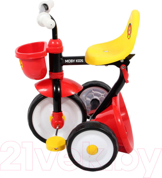 Изображение товара Трехколесный велосипед Moby Kids Primo Львенок / 646235 (красный/желтый)