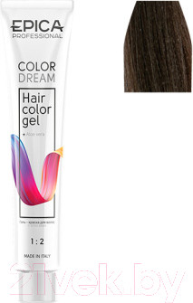 Изображение товара Гель-краска для волос Epica Professional Colordream 6.18 (100мл, темно-русый пепельно-жемчужный)
