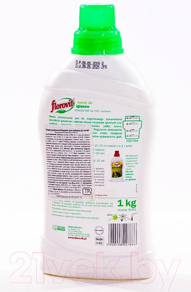 Изображение товара Удобрение Florovit Для хвойных (1кг, жидкое)