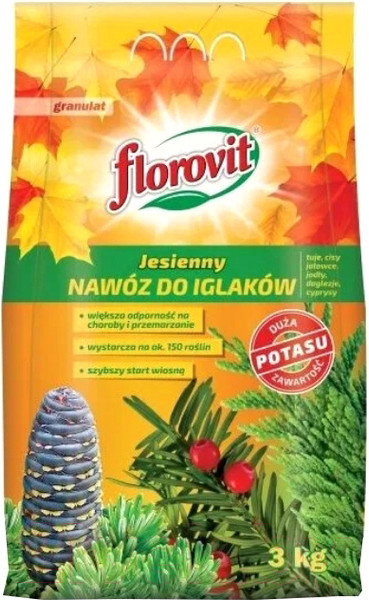 Изображение товара Удобрение Florovit Для хвойных осенний (3кг, мешок)