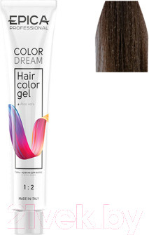 Изображение товара Гель-краска для волос Epica Professional Colordream 7.18 (100мл, русый пепельно-жемчужный)