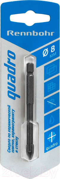 Изображение товара Сверло Rennbohr Quadro 8мм / 676108