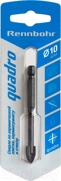 Изображение товара Сверло Rennbohr Quadro 10мм / 676110