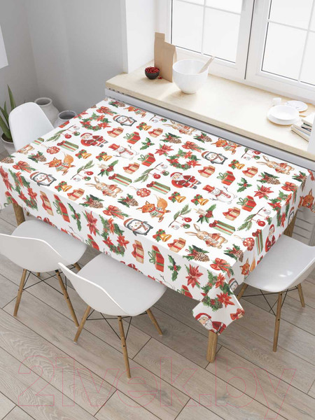 Изображение товара Скатерть JoyArty Элементы Рождества / tc_37122 (180x145)