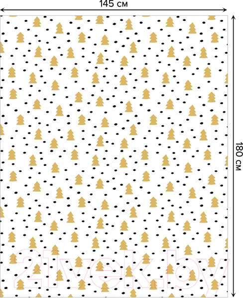 Изображение товара Скатерть JoyArty Елки для Рождества / tc_37124 (180x145)