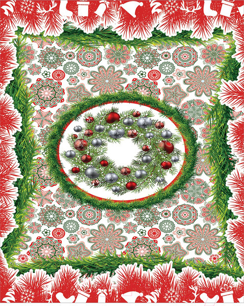 Изображение товара Скатерть JoyArty Рождественское полотно / tc_37126 (180x145)