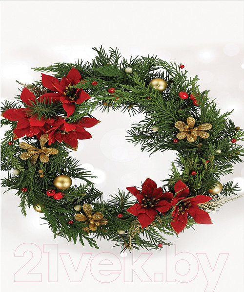 Изображение товара Скатерть JoyArty Классический рождественский венок / tc_37151 (180x145)