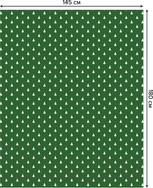 Изображение товара Скатерть JoyArty Елочки наив / tc_37162 (180x145)