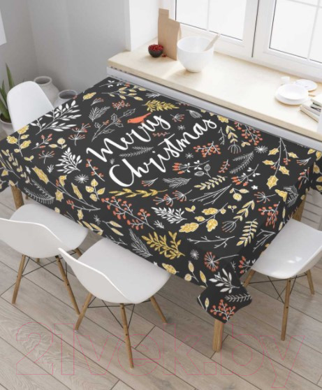 Изображение товара Скатерть JoyArty С Рождеством / tc_37167 (180x145)
