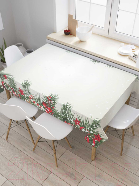 Изображение товара Скатерть JoyArty Двухстороннее рождественское оформление / tc_37171 (180x145)