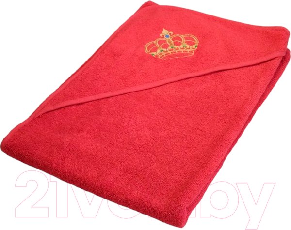 Изображение товара Полотенце с капюшоном Goodness Махровое 100x100 (красный)