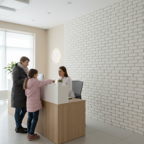 Изображение товара Декоративный камень гипсовый РуБелЭко Вена 1 В1бел Виброформованный (белый)