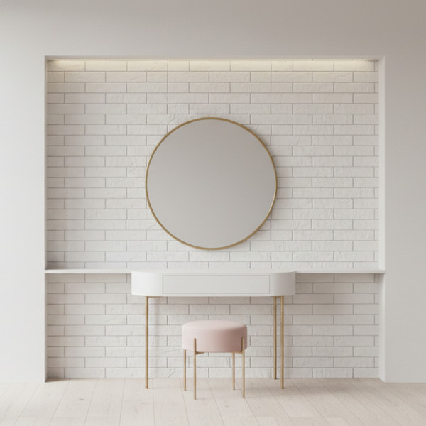 Изображение товара Декоративный камень гипсовый РуБелЭко Ереван 1 Е1бел Виброформованный (белый)