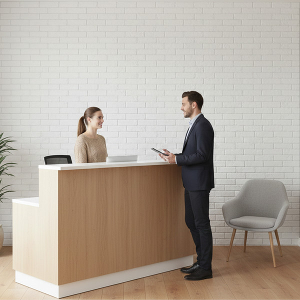 Изображение товара Декоративный камень гипсовый РуБелЭко Ереван 1 Е1бел Виброформованный (белый)