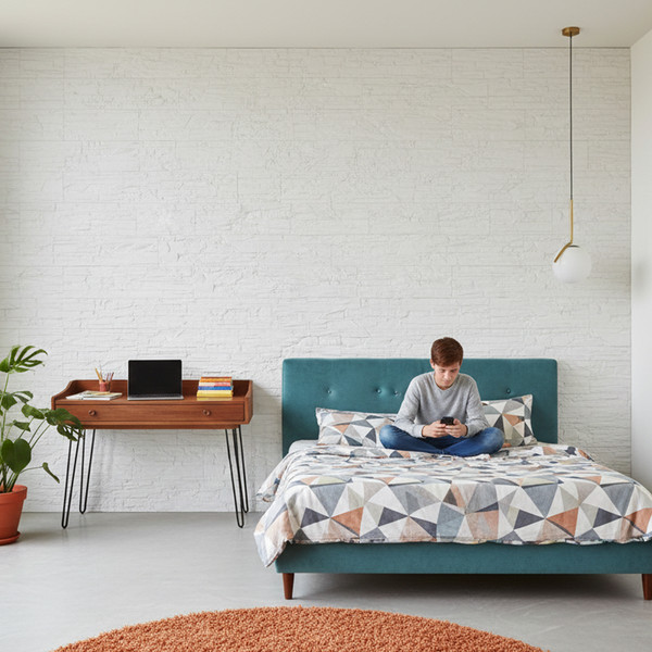 Изображение товара Декоративный камень гипсовый РуБелЭко Лондон 1 Л1бел Виброформованный (белый)