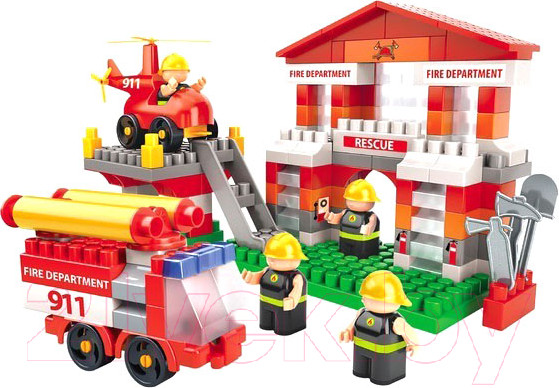 Изображение товара Конструктор Bauer Fireman Пожарная часть / 742