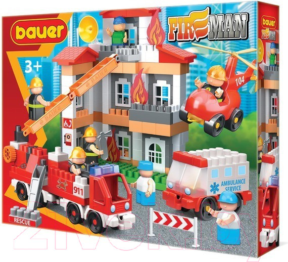 Изображение товара Конструктор Bauer Fireman Тушение пожара / 743