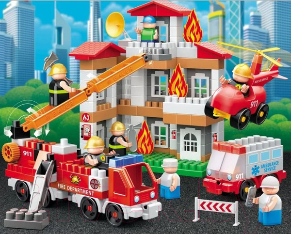 Изображение товара Конструктор Bauer Fireman Тушение пожара / 743