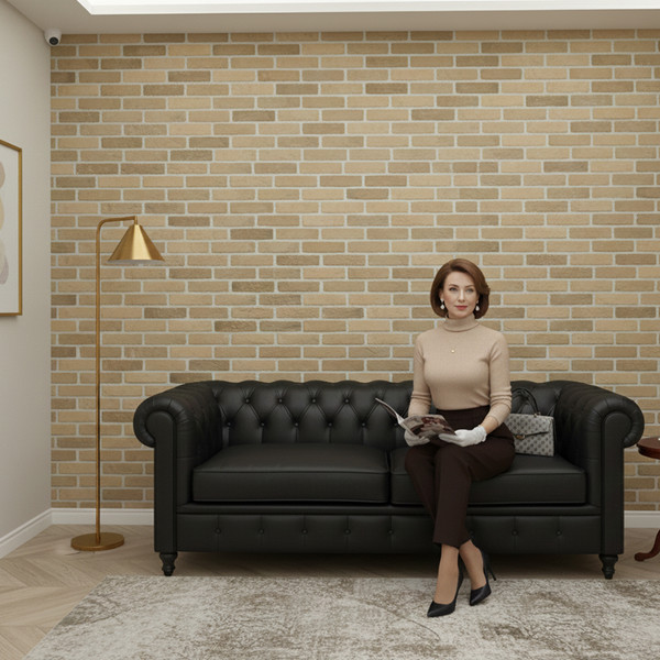 Изображение товара Декоративный камень гипсовый РуБелЭко Пекин 2 П2беж Виброформованный (бежевый)