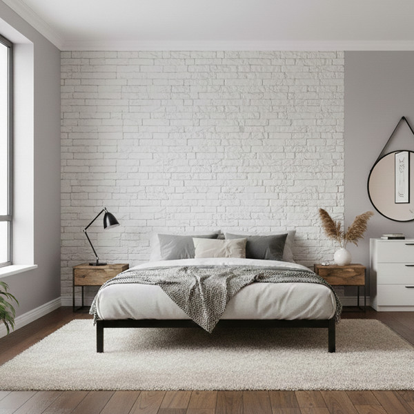 Изображение товара Декоративный камень гипсовый РуБелЭко Хельсинки 1 Х1бел Виброформованный (белый)