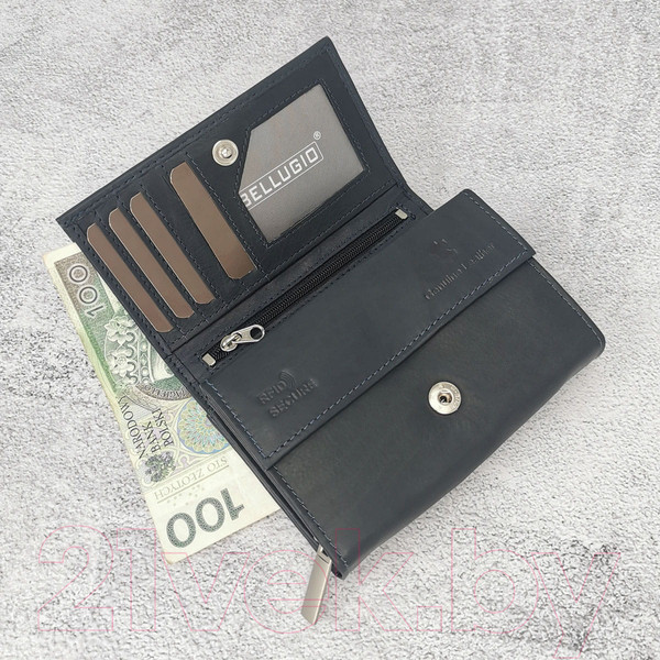 Изображение товара Портмоне Bellugio AD-24R-068 (синий/черный)