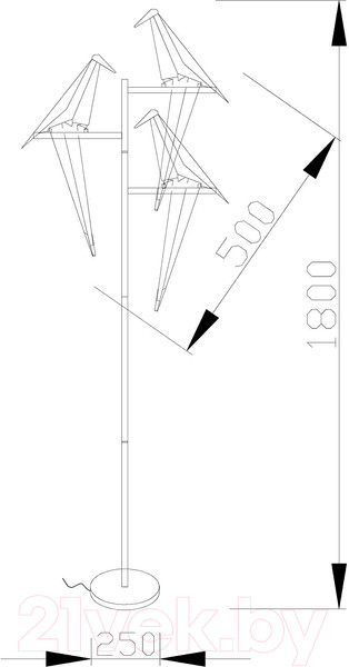 Изображение товара Торшер Moderli Birds / V3075-3FL