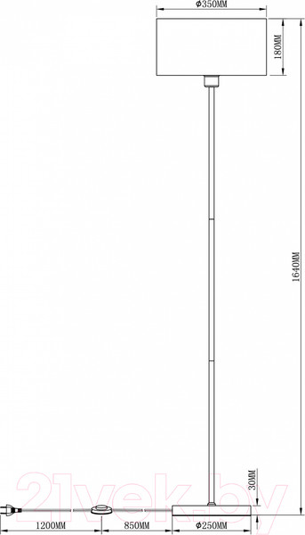 Изображение товара Торшер Moderli Room / V2734-1F