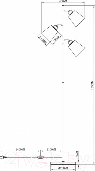 Изображение товара Торшер Moderli Floor / V3051-3F