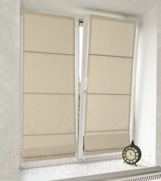 Изображение товара Римская штора Delfa Мини Roman СШД-01М-170/8834 (68x160, бежевый)