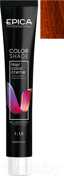 Изображение товара Крем-краска для волос Epica Professional Colorshade 8.44 (100мл, светло-русый интенсивный медный)